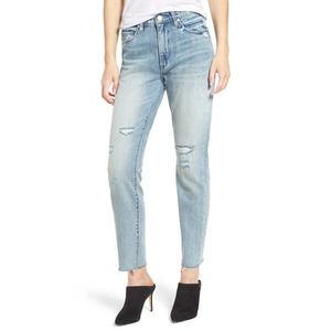 Blank NYC The Rivington Distressed Rigid Straight Leg Jeans Women's Size 28